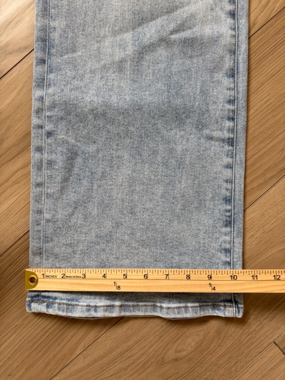 Mica Los Angeles High Rise Wide Leg Denim Jean Light Wash Sz 29 - Picture 9 of 9